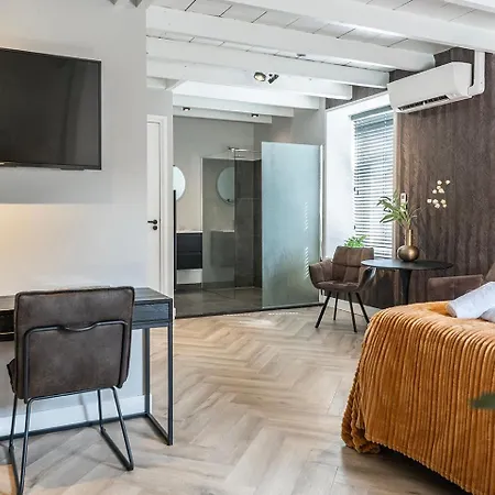 Hotelbed W Aircon At Willem 1 Apartment Tilburg